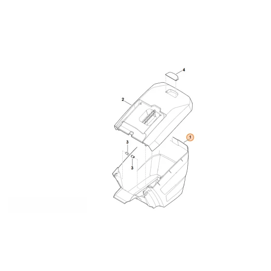 Stihl  Dolna część kosza na trawę 6364 703 9606
